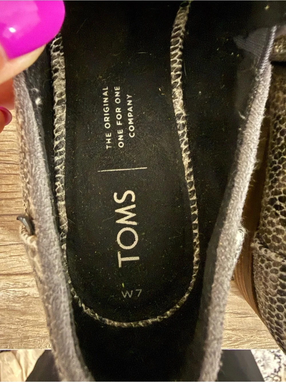 Toms Women's Snake-Print Slip-On Loafers - Black & Cream